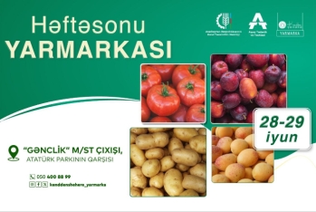 Növbəti “Kənddən şəhərə” həftəsonu yarmarkası təşkil olunacaq
