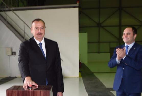 Президент Азербайджана Ильхам Алиев принял участие в открытии кислородного завода в Баку