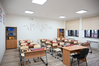 Prezident İlham Əliyev Şamaxı Avropa liseyinin yeni binasının açılışında iştirak edib - FOTOLAR | FED.az