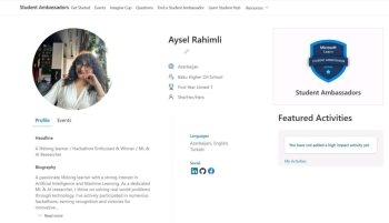 BANM tələbəsi “Microsoft” şirkətinin Azərbaycan tələbə təmsilçisi seçilib | FED.az