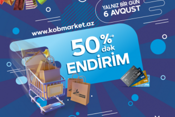 "Kobmarket" portalında - 50%-ə Qədər Endirim Tətbiq Olunacaq