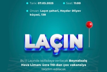 Laçın Beynəlxalq Hava Limanında - 110-DAN ÇOX VAKANSİYA