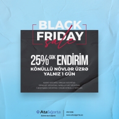 "AtaSığorta"dan "Black Friday" güzəştləri - [red]25%-dək ENDİRİMLƏR[/red] | FED.az