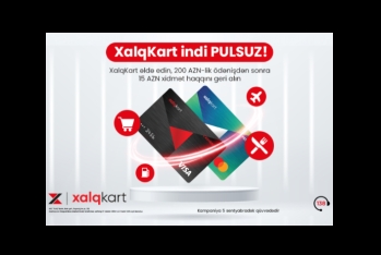 Новая кампания от Xalq Bank: получи XalqKart бесплатнo!