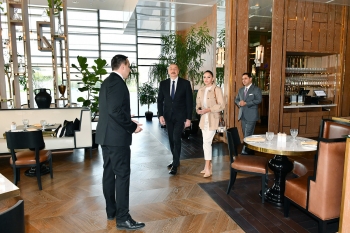 İlham Əliyev və  Mehriban Əliyeva “The Ritz-Carlton Baku” otelinin  - AÇILIŞINDA - FOTOLAR | FED.az