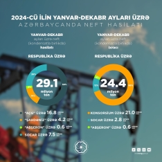 2024-cü il üzrə Azərbaycanın neft-qaz göstəriciləri - AÇIQLANDI | FED.az