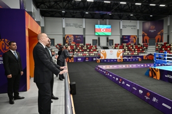 Prezident  Yevlax Olimpiya İdman Kompleksinin açılışında iştirak edib - FOTOLAR | FED.az