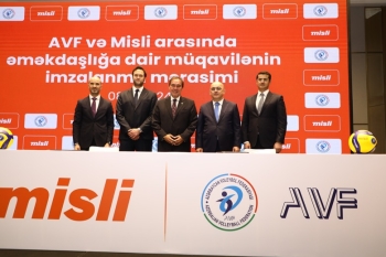 Misli-dən voleybola böyük dəstək – AVF ilə müqavilə imzalandı - [red]FOTOLAR[/red] | FED.az