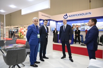 Prezident İlham Əliyev “InterFood Azerbaijan” və “Caspian Agro” sərgiləri ilə tanış olub - FOTOLAR | FED.az