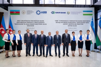 Azərbaycan və Özbəkistan prezidentlərinin iştirakı ilə - [red]“ABB Davr” Bank layihəsinin AÇILIŞI OLDU![/red] | FED.az