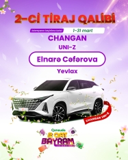 Yevlaxlı müştəri Changan UNI-Z qazandı - [red]VİDEO[/red] | FED.az