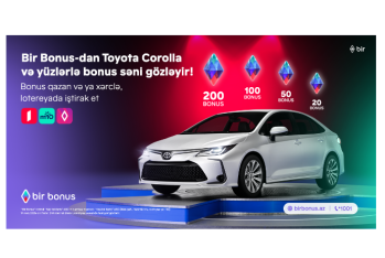 Bir Bonus дарит Toyota Corolla и сотни бонусов