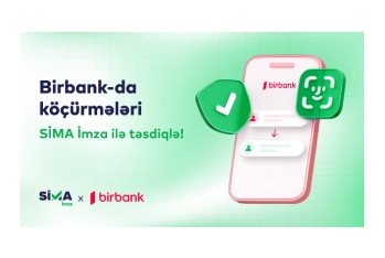Birbank-da pul köçürmələrini SİMA İmza ilə təsdiqlə!