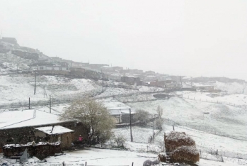 Bəzi ərazilərə qar yağır - FAKTİKİ HAVA