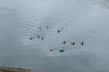 Beynəlxalq kanoe federasiyalarının prezidentləri Sərsəng su anbarına baxış keçiriblər - FOTOLAR | FED.az