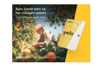 Yelo Bank-dan fermerlər üçün 12 ay güzəşt müddətli - KREDİT KARTI