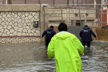 BŞİH: Bakıda intensiv yağışlar fəsadlar törədib, qurumlar gücləndirilmiş rejimdə işləyir