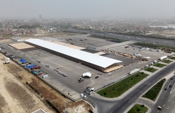 Prezident Bakı Olimpiya Stadionunda COP29-a hazırlıqla bağlı görülən işlərlə tanış olub - FOTOLAR | FED.az