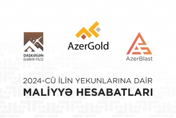 “AzerGold” QSC və onun törəmə şirkətlərinin ötən ilin yekunlarına dair maliyyə nəticələri açıqlanıb