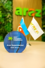“Araz” supermarketlər şəbəkəsi “Best Managed Companies Azerbaijan 2026” müsabiqəsinin - [red]QALİBİ OLDU[/red] | FED.az