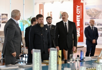 İlham Əliyev və Ramzan Kadırov “Bakı Ağ Şəhər”də - [red]FOTOLAR[/red] | FED.az