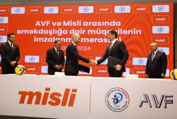 Misli-dən voleybola böyük dəstək – AVF ilə müqavilə imzalandı - FOTOLAR