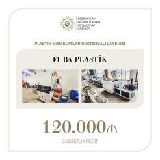 Plastik məmulatların istehsalı layihəsi üzrə  120 min manatlıq güzəştli kredit verilib | FED.az
