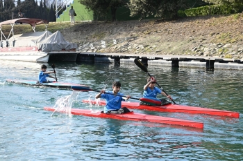 Beynəlxalq kanoe federasiyalarının prezidentləri Sərsəng su anbarına baxış keçiriblər - FOTOLAR | FED.az