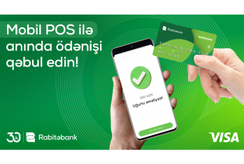 "Rabitəbank"dan sahibkarlar üçün yenilik - Mobil POS xidməti - İSTİFADƏYƏ VERİLDİ