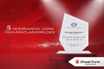 Ziraat Bank Azərbaycan ABA tərəfindən - 5 NOMİNASİYA ÜZRƏ MÜKAFATLANDIRILIB