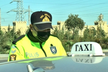 Vaksin olunmayan taksi sürücüləri cərimələndi - VİDEO