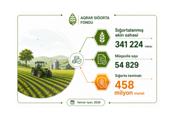 Fermerlər 16,3 milyon manat ödəyib, 482,4 milyon manatlıq təminat alıblar – AQRAR SIĞORTA 