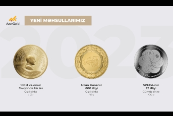 “AzerGold” 2023-cü ildə 3 dizaynda qızıl və gümüş sikkələr - İSTEHSAL EDİB | FED.az