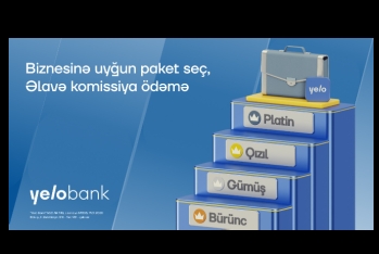 Yelo Bank bizneslərin ehtiyacına uyğun tarif paketləri - TƏQDİM EDİR