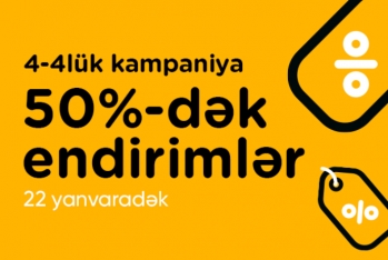 "Kontakt Home"dan “4-4lük kampaniya” – 50%-DƏK ENDİRİMLƏR