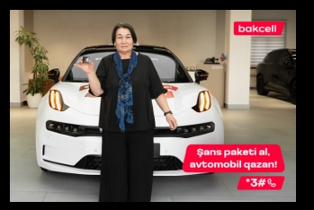 Bakcell-in lotereyasında növbəti lüks avtomobil uduldu!