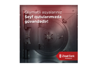 Ziraat Bank Azərbaycan seyf qutusu xidmətini göstərən - FİLİALLARININ SAYINI ARTIRIB