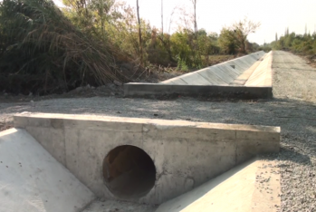 Göyçayda yeni beton kanal çəkilib - FOTOLAR