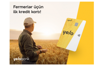 "Yelo Bank"dan fermerlər üçün [red]- İLK KREDİT KARTI[/red] | FED.az