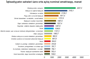 Azərbaycanda 3 mindən yüksək maaşı hansı sahədə işləyənlər alır?  | FED.az