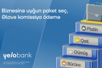 Yelo Bank bizneslərin ehtiyacına uyğun tarif paketləri - TƏQDİM EDİR