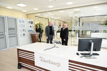 Prezident “Abşeron” Batareya Enerji Saxlanc Mərkəzinin açılışında - FOTOLAR | FED.az