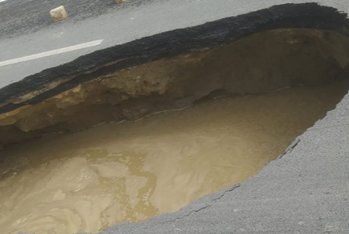 Masazırdakı çökən yolla bağlı - Rəsmi açıqlama