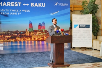 В Бухаресте состоялась торжественная церемония встречи первого рейса AZAL | FED.az