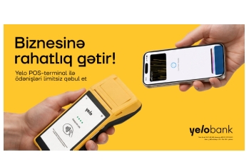 Yelo POS-terminal ilə ödənişləri limitsiz - QƏBUL EDİN