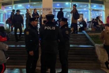 Polislər paytaxtda məkanların qadağaya əməl edib-etməmələrini yoxlayır - FOTO