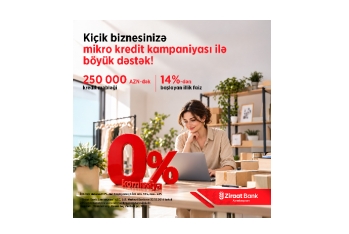 Kiçik biznesin böyük hədəflərinə - Ziraat Bank Azərbaycandan sərfəli maliyyə dəstəyi!