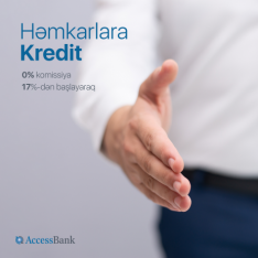 Azərbaycan bankı bankirlər üçün – ENDİRİMLİ KREDİTƏ BAŞLAYIB