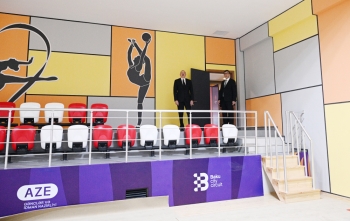 Prezident  Yevlax Olimpiya İdman Kompleksinin açılışında iştirak edib - FOTOLAR | FED.az