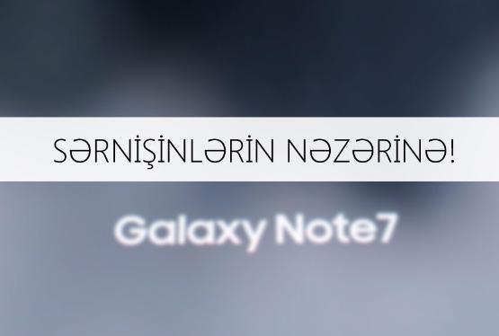 AZAL Samsung Galaxy Note 7-ni reyslərində qadağan etdi